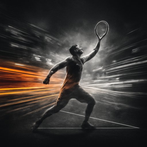 cv9993 Moment to serve on the tennis court